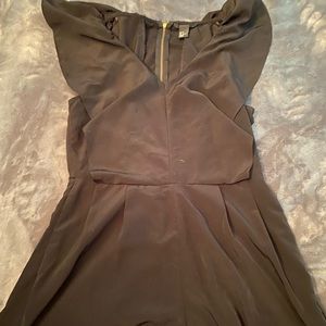 Black short sleeve romper